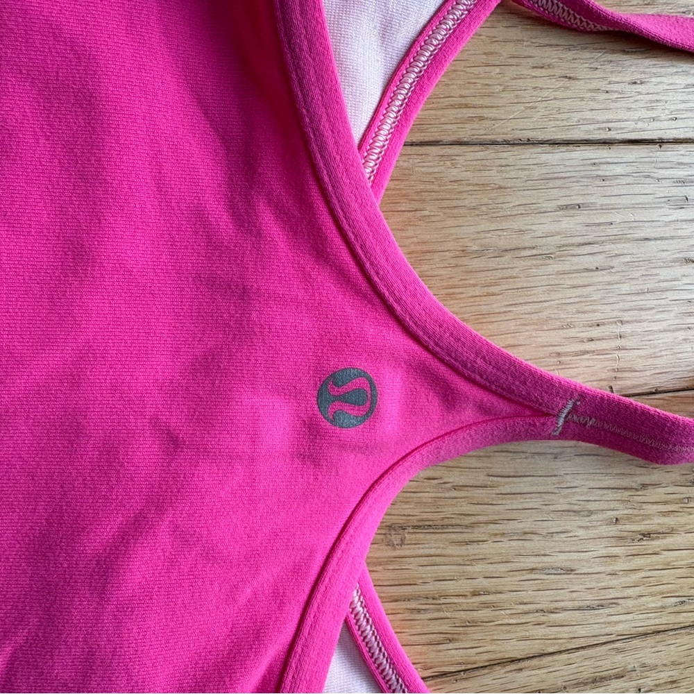 Lululemon Pink Women's Racerback Tank Top - Picture 5 of 7